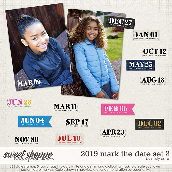 2019 Mark the Date Set 2 by Misty Cato 2019 Mark the Date Set 2 by Misty Cato