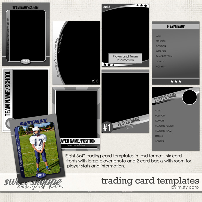 Trading Card Templates by Misty Cato Trading Card Templates by Misty Cato
