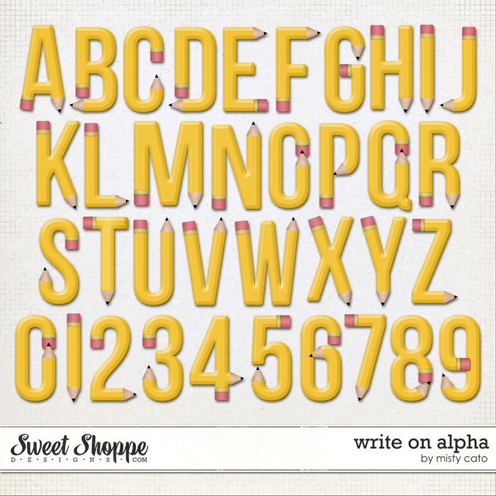 Write On Alpha by Misty Cato Write On Alpha by Misty Cato