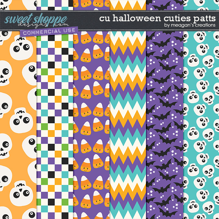Commercial Use Halloween Cuties Patterns by Meagan's Creations