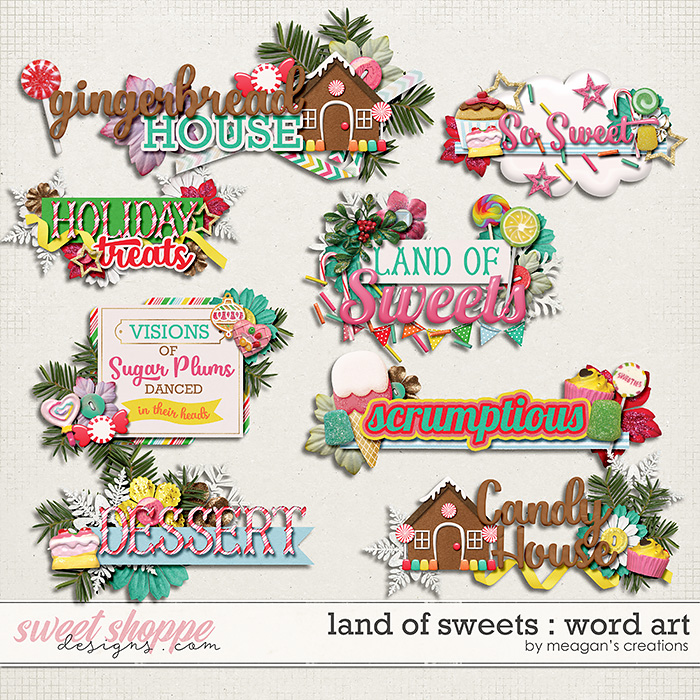 Land of Sweets : Word Art by Meagan's Creations Land of Sweets : Word Art by Meagan's Creations