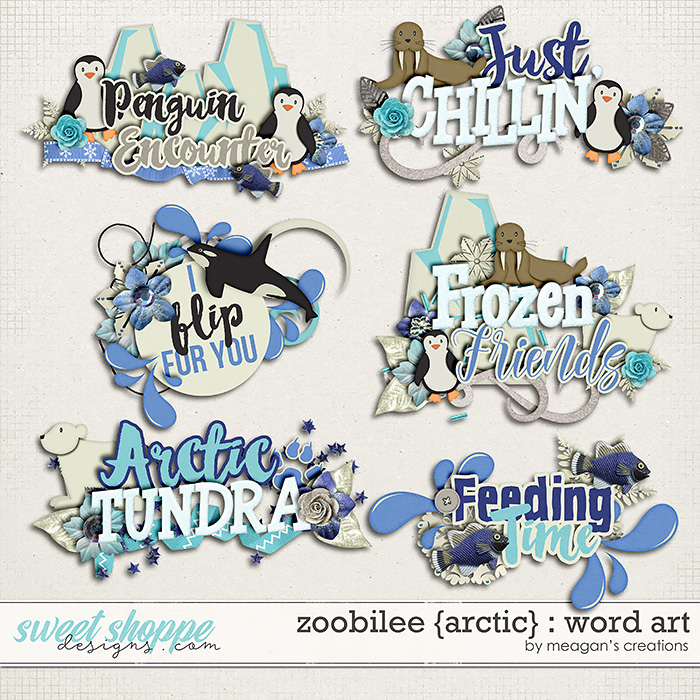 Zoobilee {Arctic} : Word Art by Meagan's Creations Zoobilee {Arctic} : Word Art by Meagan's Creations