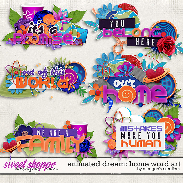Animated Dream: Home Word Art by Meagan's Creations Animated Dream: Home Word Art by Meagan's Creations
