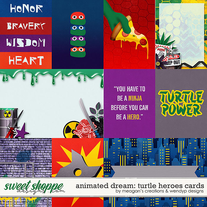 Animated Dream: Turtle Heroes - Cards by Meagan's Creations & WendyP Designs Animated Dream: Turtle Heroes - Cards by Meagan's Creations & WendyP Designs