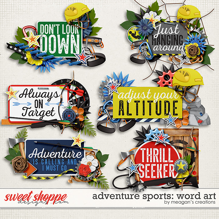 Adventure Sports: Word Art by Meagan's Creations