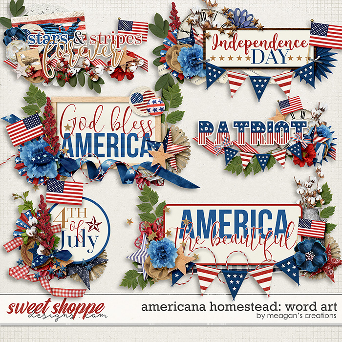 Americana Homestead: Word Art by Meagan's Creations Americana Homestead: Word Art by Meagan's Creations