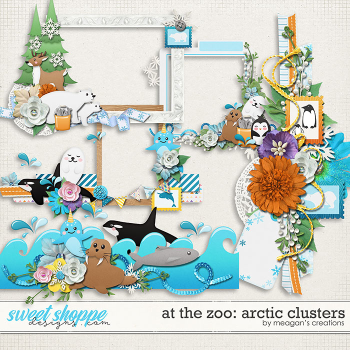 At the Zoo: Arctic Clusters by Meagan's Creations At the Zoo: Arctic Clusters by Meagan's Creations