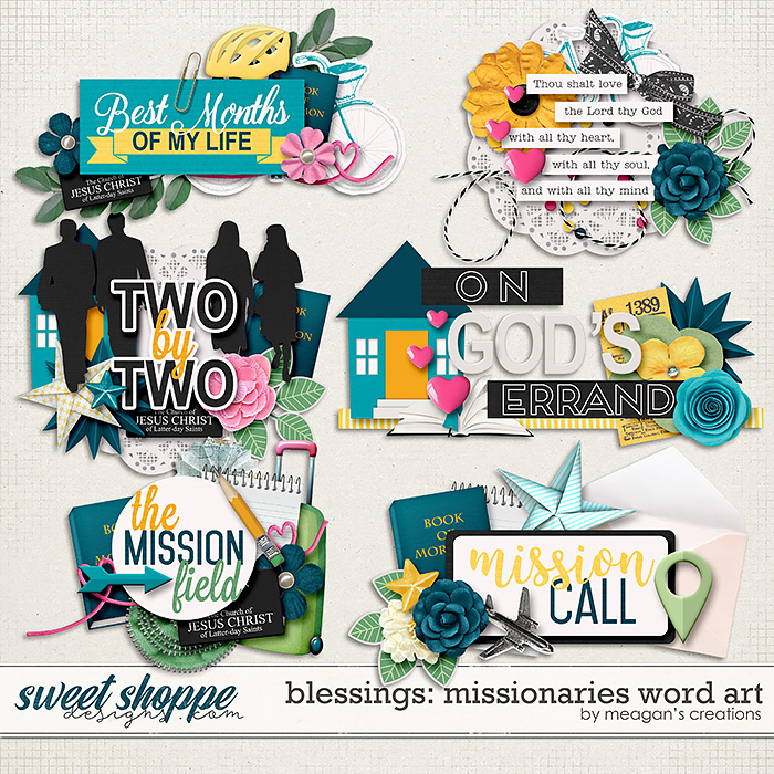 Blessings: Missionaries Word Art by Meagan's Creations