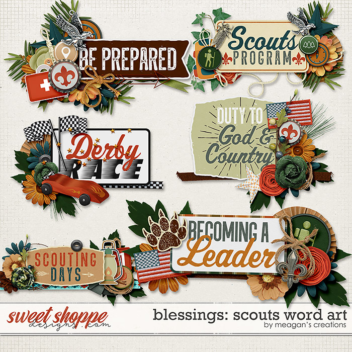Blessings: Scouts Word Art by Meagan's Creations