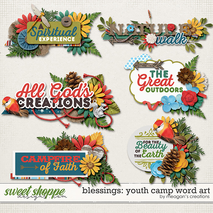 Blessings: Youth Camp Word Art by Meagan's Creations Blessings: Youth Camp Word Art by Meagan's Creations