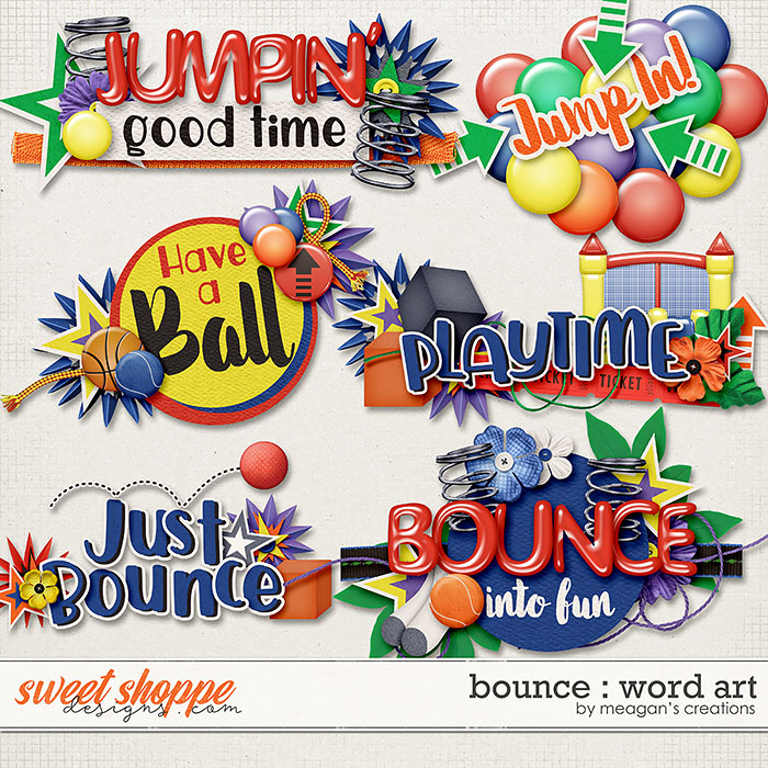 Bounce : Word Art by Meagan's Creations Bounce : Word Art by Meagan's Creations