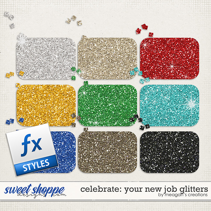 Celebrate: Your New Job Glitters by Meagan's Creations