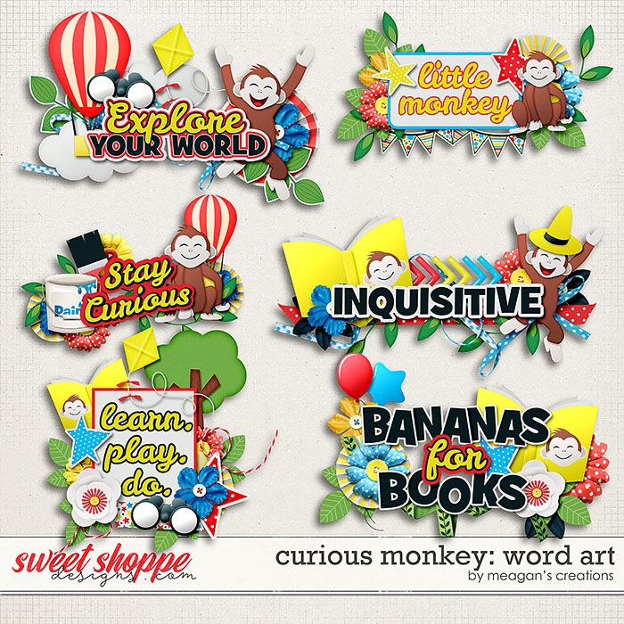 Curious Monkey: Word Art by Meagan's Creations Curious Monkey: Word Art by Meagan's Creations