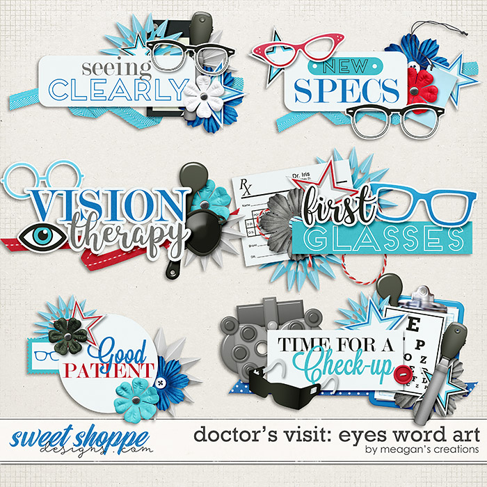 Doctor's Visit: Eyes Word Art by Meagan's Creations