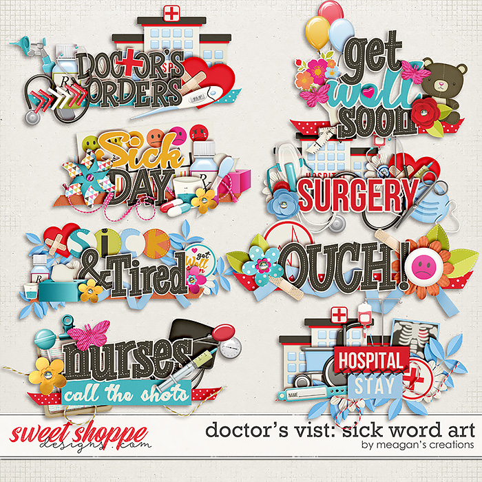 Doctor's Visit: Sick Word Art by Meagan's Creations Doctor's Visit: Sick Word Art by Meagan's Creations
