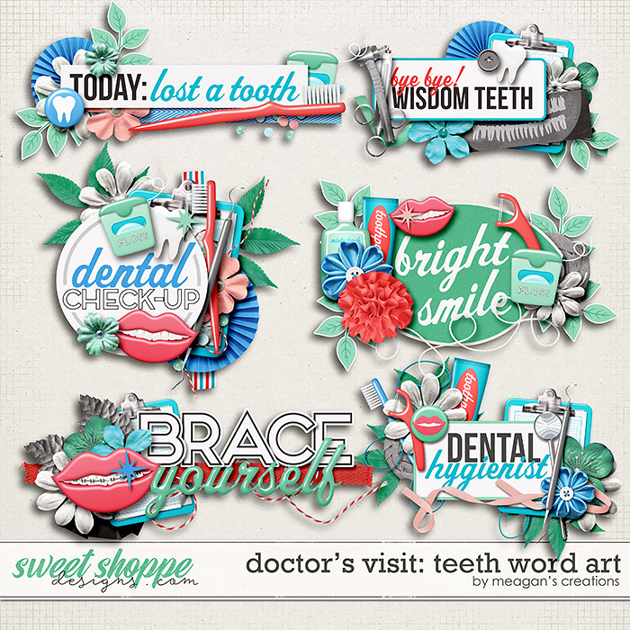 Doctor's Visit: Teeth Word Art by Meagan's Creations Doctor's Visit: Teeth Word Art by Meagan's Creations