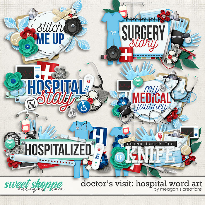 Doctor's Visit: Hospital Word Art by Meagan's Creations