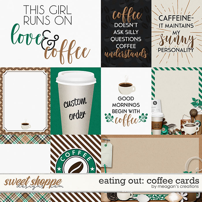 Eating Out: Coffee Cards by Meagan's Creations Eating Out: Coffee Cards by Meagan's Creations