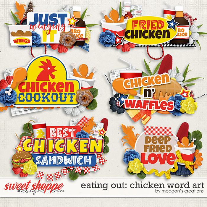 Eating Out: Chicken Word Art by Meagan's Creations Eating Out: Chicken Word Art by Meagan's Creations