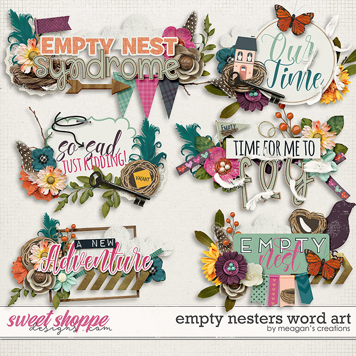 Empty Nesters Word Art by Meagan's Creations