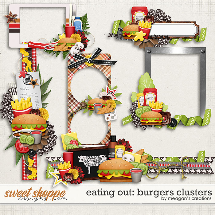 Eating Out: Burgers Clusters by Meagan's Creations Eating Out: Burgers Clusters by Meagan's Creations