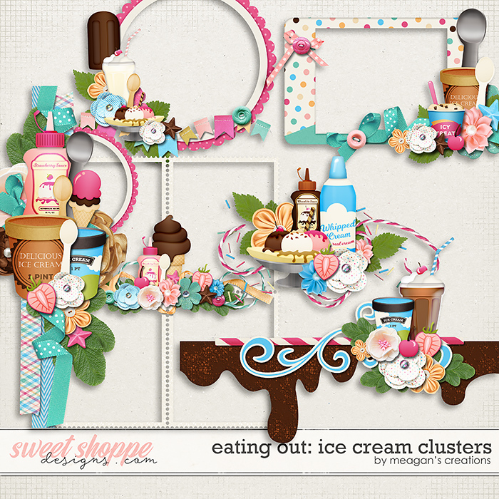 Eating Out: Ice Cream Clusters by Meagan's Creations Eating Out: Ice Cream Clusters by Meagan's Creations