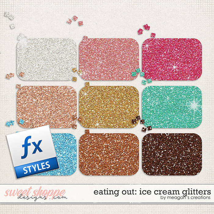 Eating Out: Ice Cream Glitters by Meagan's Creations Eating Out: Ice Cream Glitters by Meagan's Creations