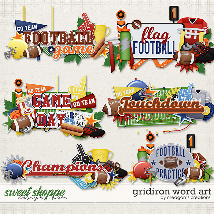 Gridiron: Word Art by Meagan's Creations Gridiron: Word Art by Meagan's Creations