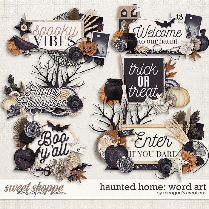 Haunted Home: Word Art by Meagan's Creations Haunted Home: Word Art by Meagan's Creations