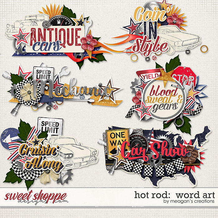 Hot Rod: Word Art by Meagan's Creations