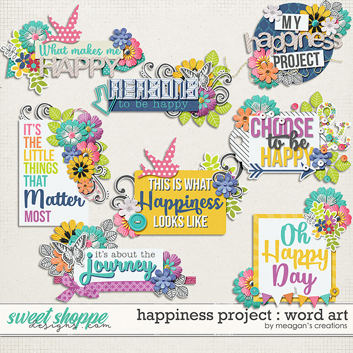 Happiness Project : Word Art by Meagan's Creations Happiness Project : Word Art by Meagan's Creations