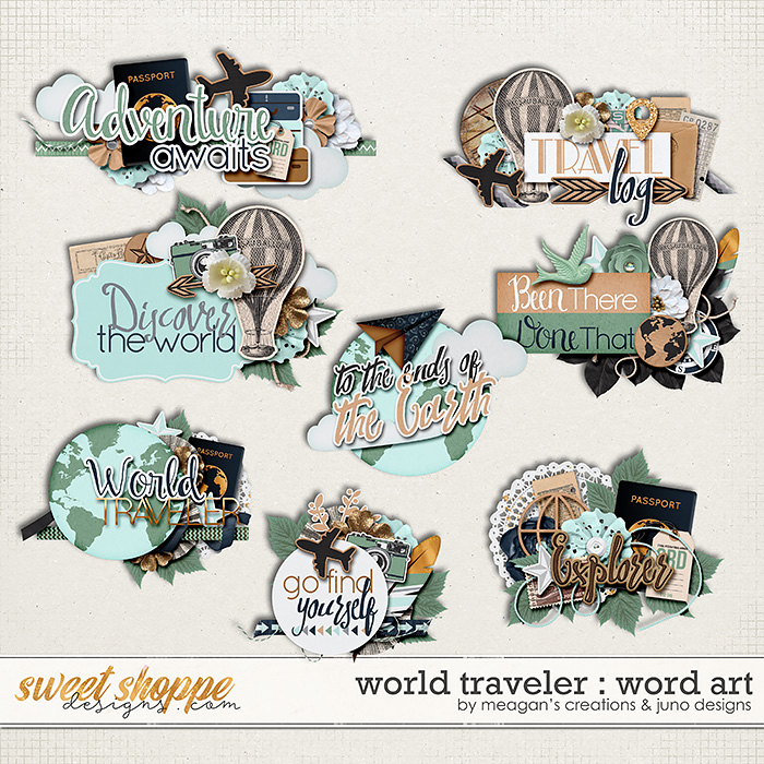 World Traveler : Word Art by Meagan's Creations World Traveler : Word Art by Meagan's Creations