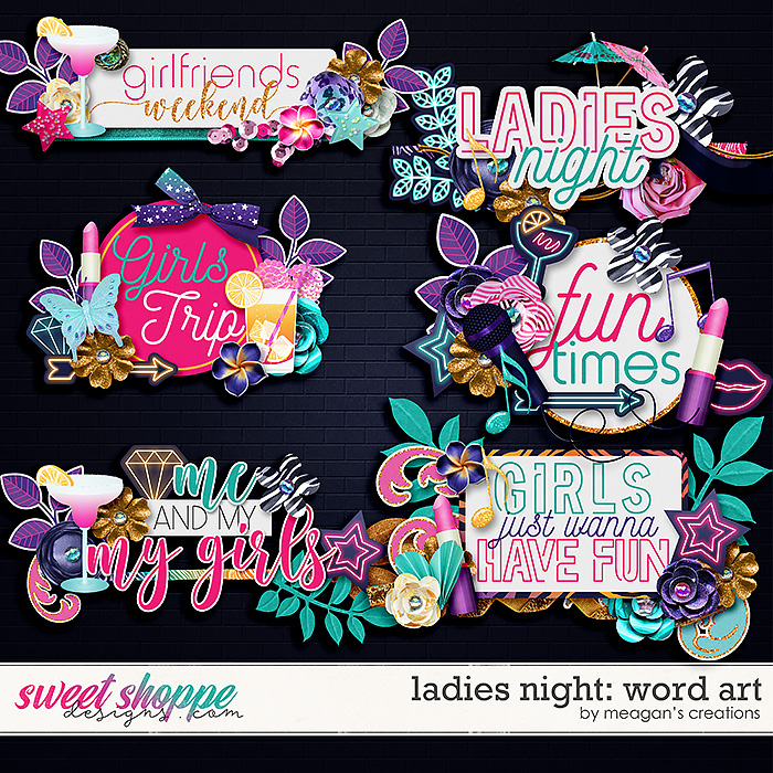 Ladies Night: Word Art by Meagan's Creations