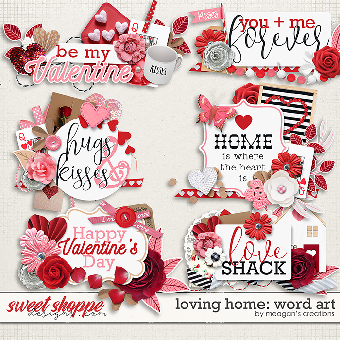 Loving Home: Word Art by Meagan's Creations