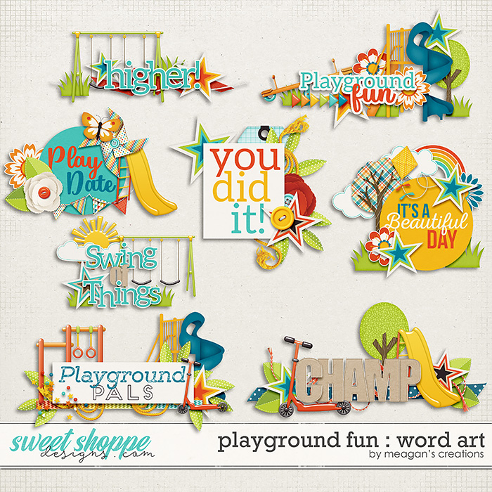 Playground Fun: Word Art by Meagan's Creations Playground Fun: Word Art by Meagan's Creations