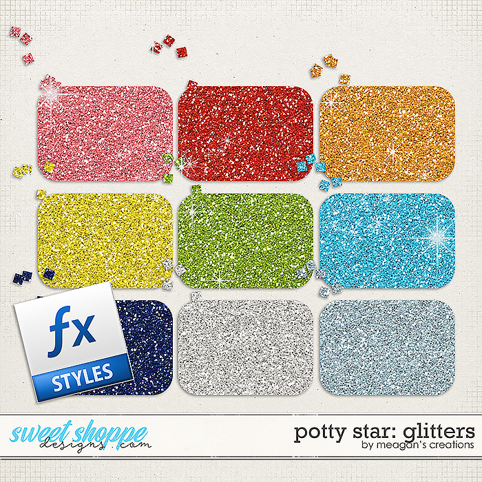 Potty Star Glitters by Meagan's Creations Potty Star Glitters by Meagan's Creations