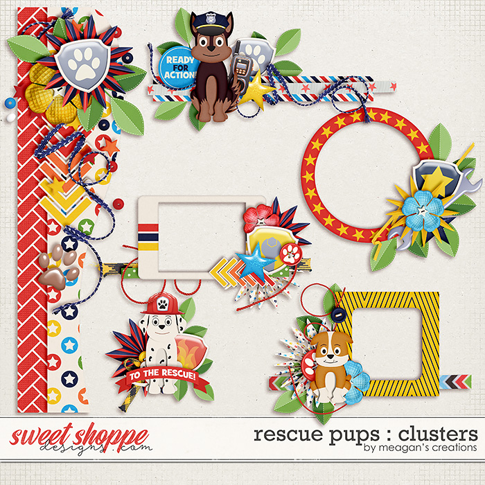 Rescue Pups : Clusters by Meagan's Creations Rescue Pups : Clusters by Meagan's Creations