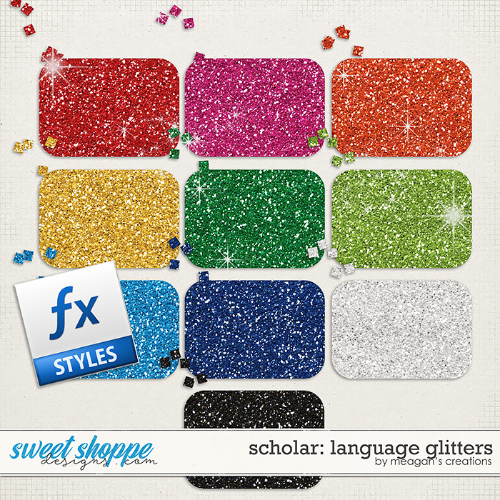 Scholar: Language Glitters by Meagan's Creations