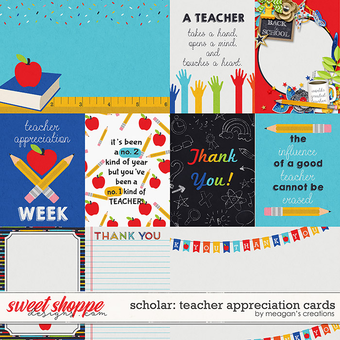 Scholar: Teacher Appreciation Cards by Meagan's Creations