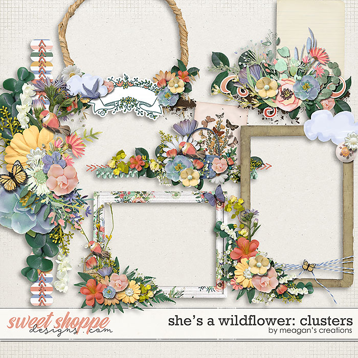 She's a Wildflower: Clusters by Meagan's Creations