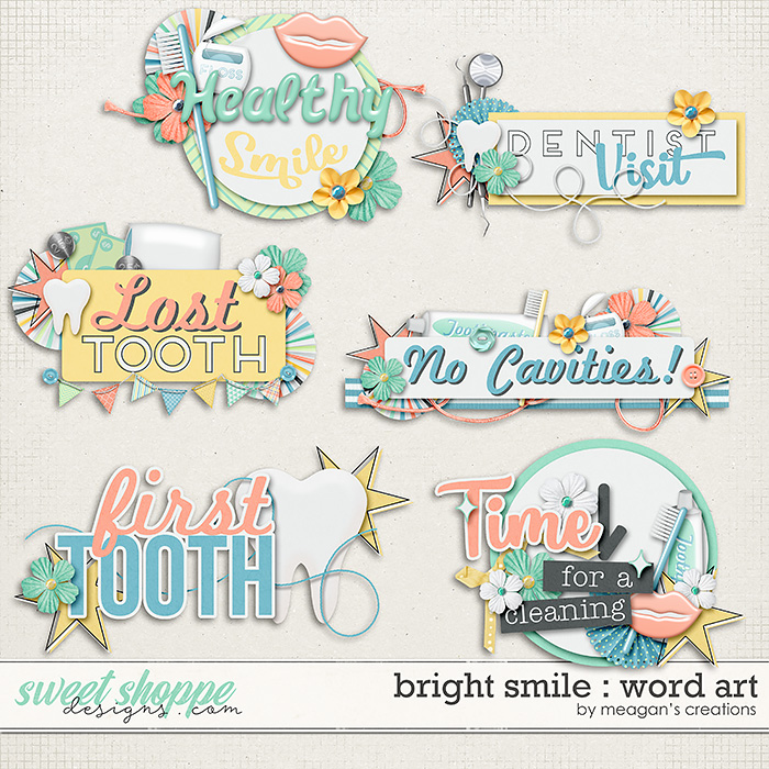 Bright Smile : Word Art by Meagan's Creations Bright Smile : Word Art by Meagan's Creations