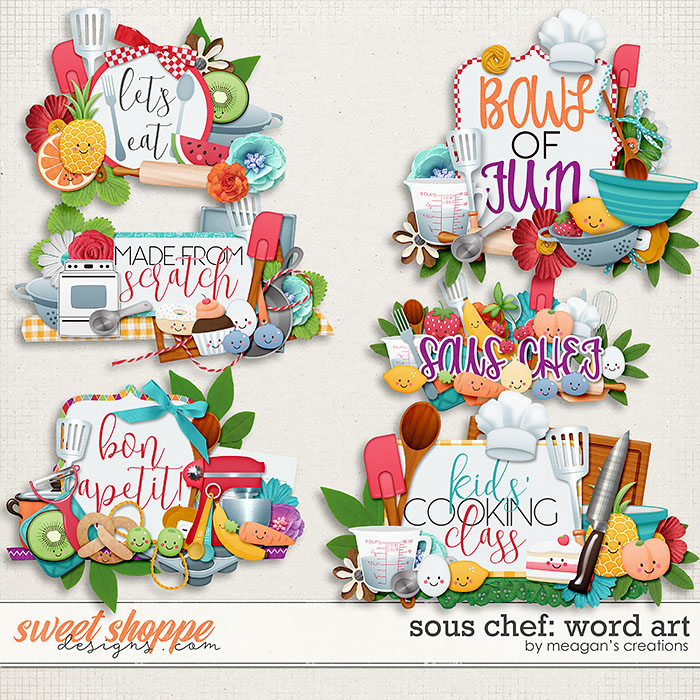 Sous Chef: Word Art by Meagan's Creations
