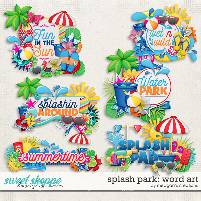 Splash Park: Word Art by Meagan's Creations