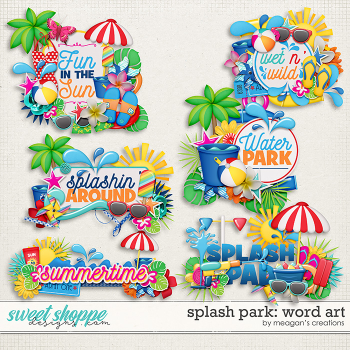 Splash Park: Word Art by Meagan's Creations Splash Park: Word Art by Meagan's Creations