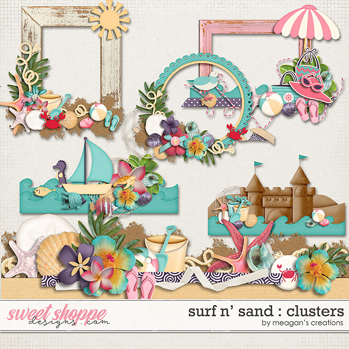 Surf N' Sand : Clusters by Meagan's Creations Surf N' Sand : Clusters by Meagan's Creations