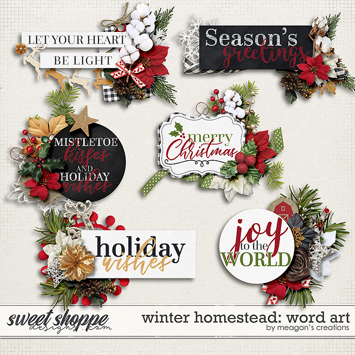 Winter Homestead: Word Art by Meagan's Creations Winter Homestead: Word Art by Meagan's Creations