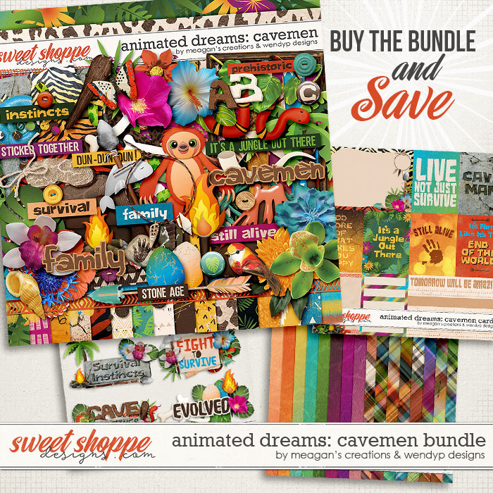 Animated Dream: cavemen - bundle by Meagan's Creations & WendyP Designs