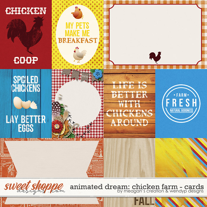 Animated Dream: Chicken Farm Cards by Meagan's Creations and WendyP Designs