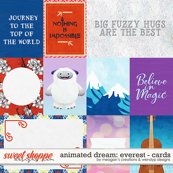 Animated Dream: Everest - cards by Meagan's Creations & WendyP Designs