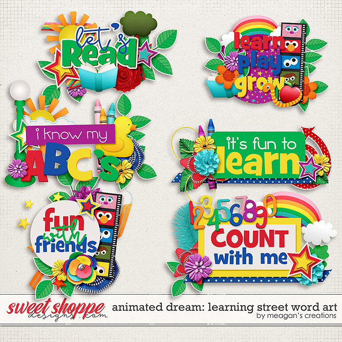 Animated Dream: Learning Street Word Art by Meagan's Creations